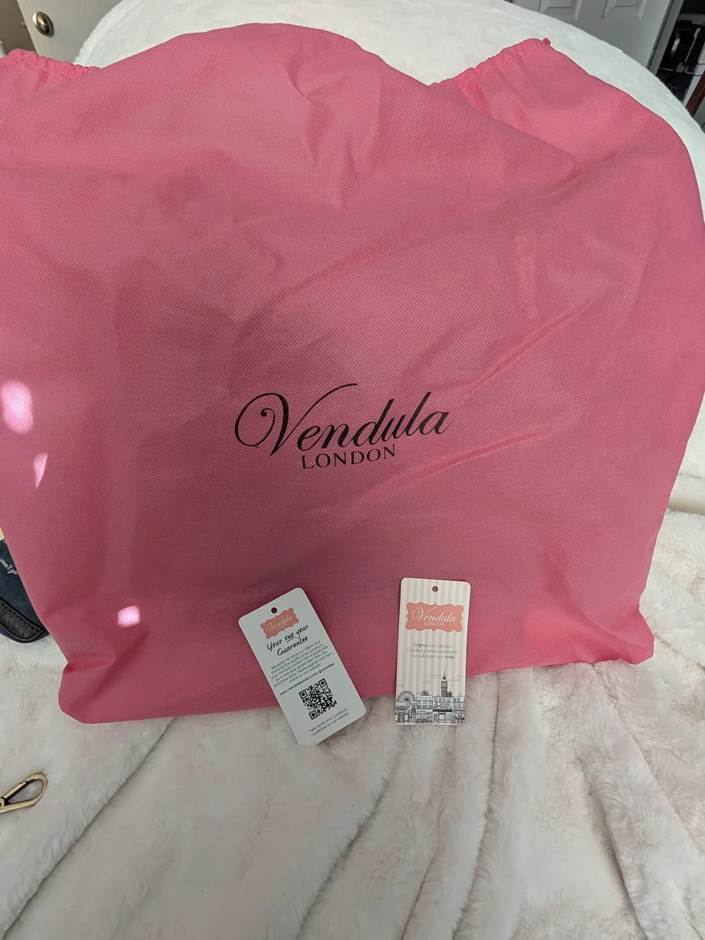 Vendula Post Office Navy and Black Top-Handle Bag with Matching Wallet & Keyring
